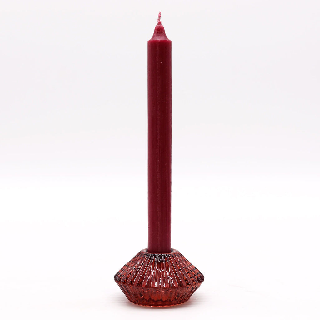 Set di 1 Candeliere e 1  Porta lumino Magici in Vetro | VAMPIRE RED 🩸