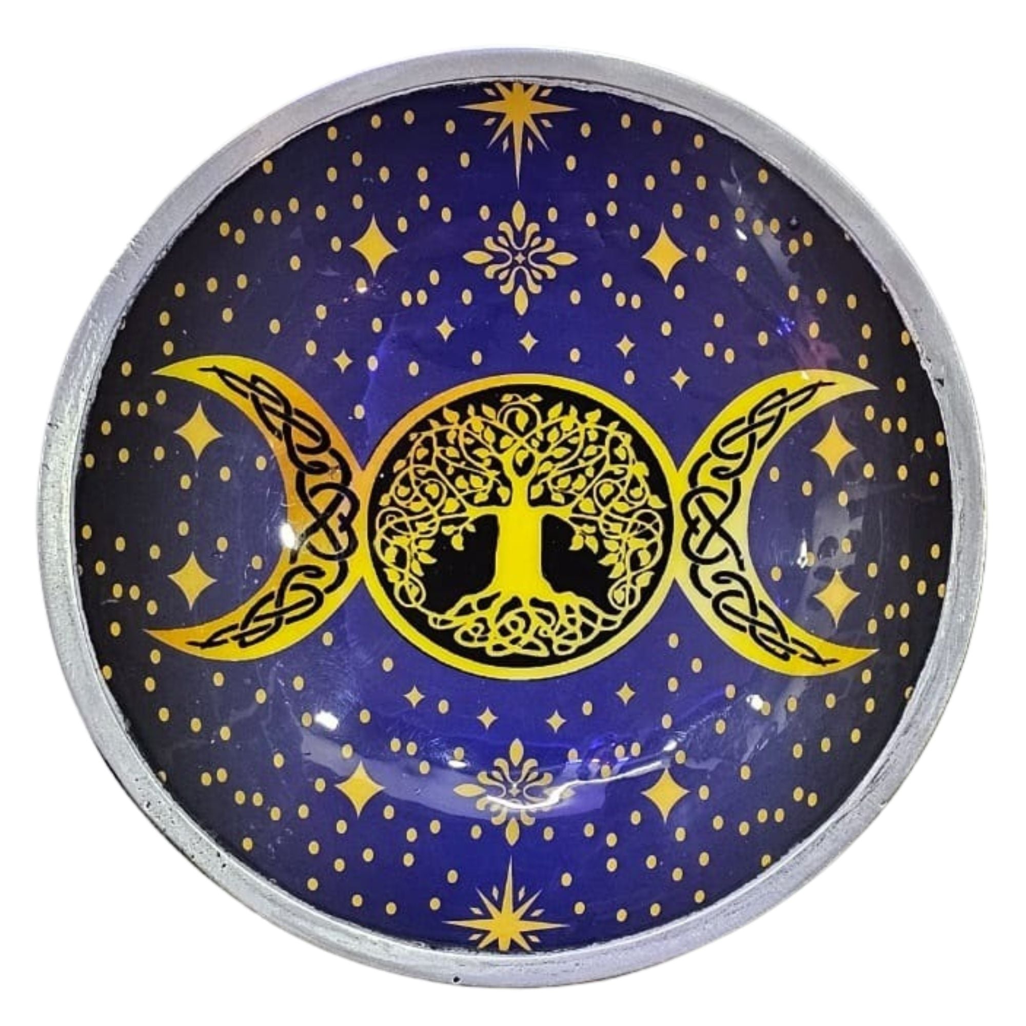 🌒 Triple Moon Ritual Plate – Il Piatto della Dea della Trasformazione