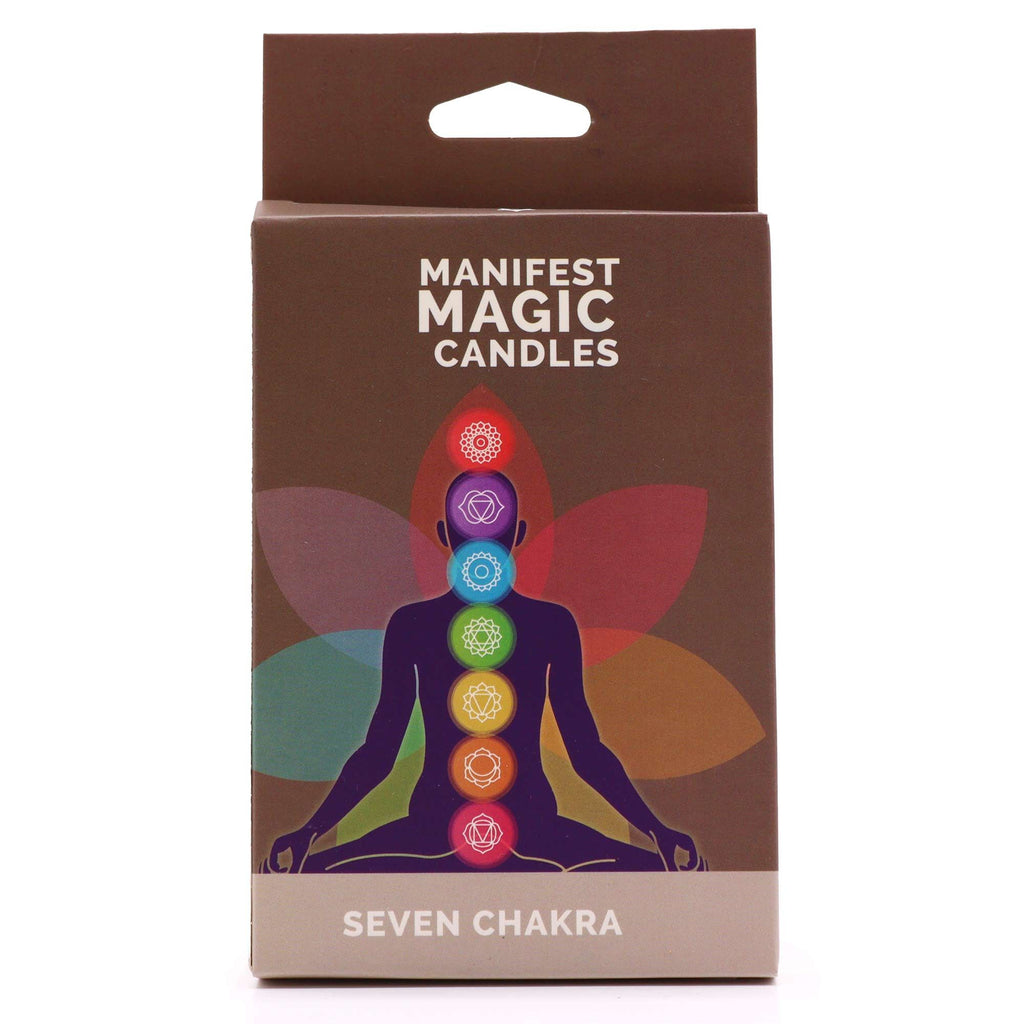 🌈 L' Armonia delle Tre De- SET DA 7 CANDELE COLORATE - I 7 Chakra