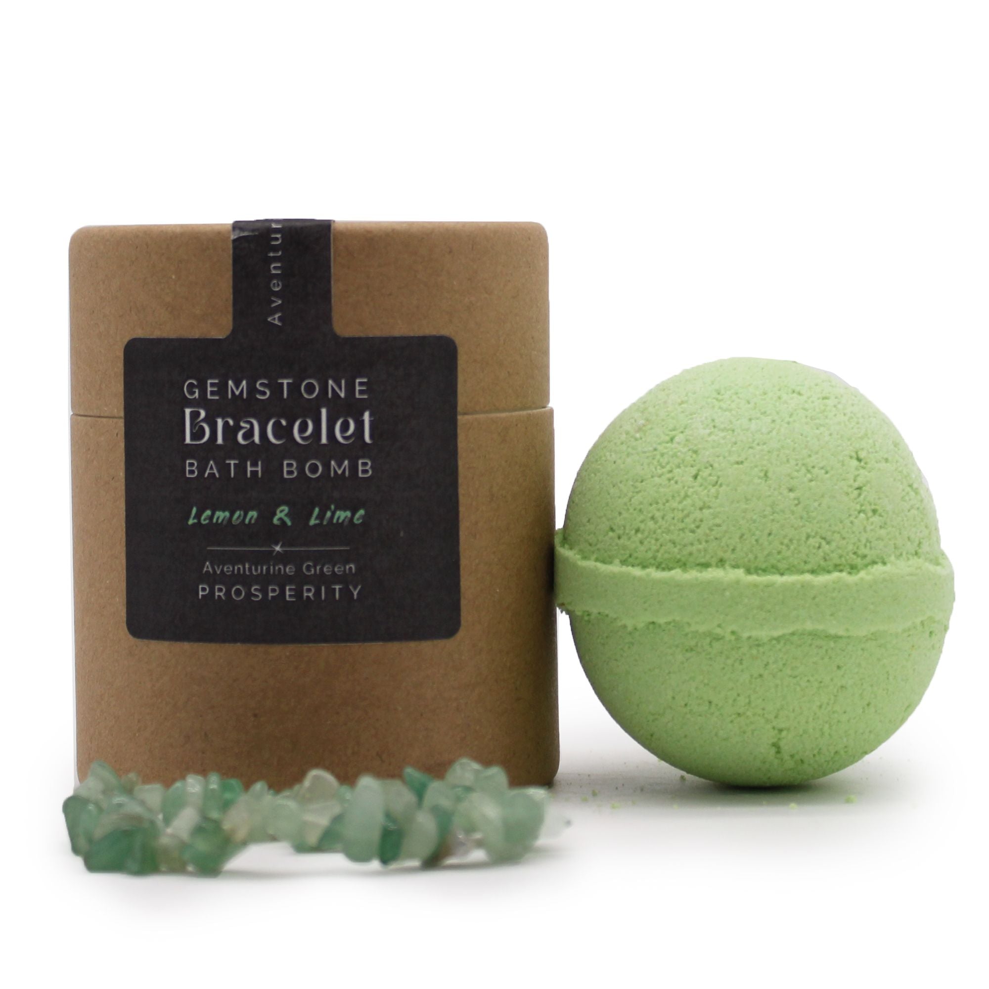 💚 “Lemon & Lime Prosperity Ritual” – Bath Bomb con Bracciale in Avventurina Verde 🍋✨